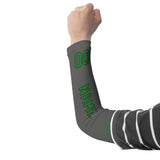 Custom Dark Grey Emerald Green Arm Sleeve