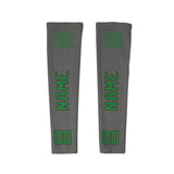 Custom Dark Grey Emerald Green Arm Sleeve