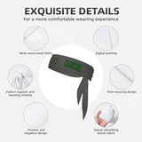 Custom Dark Grey Emerald Green Headband