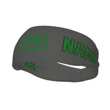 Custom Dark Grey Emerald Green Sports headband
