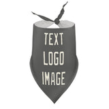 Custom Dark Grey Cream Pet Scarf