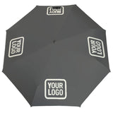 Custom Dark Grey Cream Automatic Umbrella