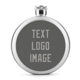 Custom Dark Grey Gray Hip Flask