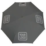Custom Dark Grey Gray Automatic Umbrella