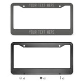 Custom Dark Grey Gray License Plate Frame