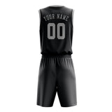 Custom Dark Grey Gray Basketball Set