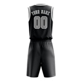Custom Dark Grey Gray Basketball Set