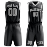 Custom Dark Grey Gray Basketball Set