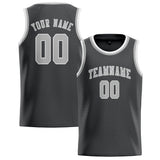 Custom Dark Grey & Gray Colors Design Sports Basketball Jersey