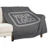 Custom Dark Grey Gray Blanket