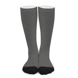 Custom Dark Grey Dark Grey Knee-High Sock