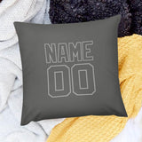 Custom Dark Grey Dark Grey Pillowcase
