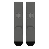 Custom Dark Grey Dark Grey Knee-High Sock