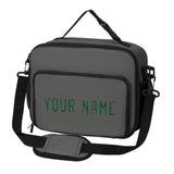 Custom Dark Grey Green Lunch Bag