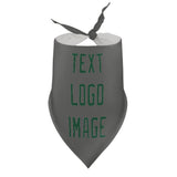 Custom Dark Grey Green Pet Scarf
