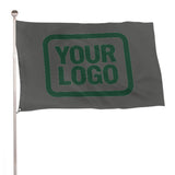Custom Dark Grey Green Flag