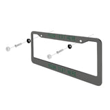 Custom Dark Grey Green License Plate Frame