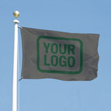 Custom Dark Grey Green Flag