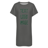 Custom Dark Grey Green Nachthemd
