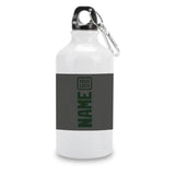Custom Dark Grey Dark Green Sports Bottle