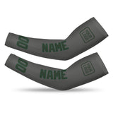 Custom Dark Grey Dark Green Arm Sleeve