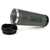 Custom Dark Grey Dark Green Stainless Steel Water Cup
