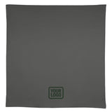 Custom Dark Grey Green Square Table Cloth