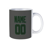 Custom Dark Grey Dark Green Mug