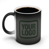 Custom Dark Grey Dark Green Magic Mug