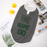 Custom Dark Grey Dark Green Pet Vest