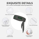 Custom Dark Grey Dark Green Headband