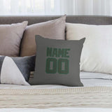 Custom Dark Grey Dark Green Pillowcase