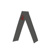 Custom Dark Grey Red Headband