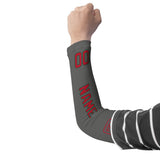 Custom Dark Grey Red Arm Sleeve