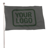 Custom Dark Grey Dark Green Flag