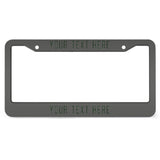 Custom Dark Grey Dark Green License Plate Frame