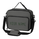 Custom Dark Grey Dark Green Lunch Bag