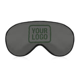 Custom Dark Grey Dark Green Sleep Mask