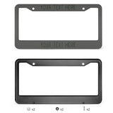 Custom Dark Grey Dark Green License Plate Frame