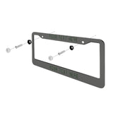 Custom Dark Grey Dark Green License Plate Frame