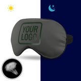 Custom Dark Grey Dark Green Sleep Mask