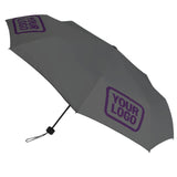 Custom Dark Grey Purple Automatic Umbrella