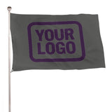 Custom Dark Grey Purple Flag