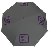 Custom Dark Grey Purple Automatic Umbrella