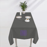 Custom Dark Grey Purple Square Table Cloth