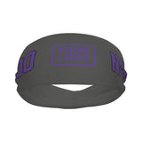 Custom Dark Grey Light Purple Sports headband