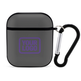 Custom Dark Grey Light Purple AirPods Case
