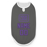 Custom Dark Grey Light Purple Pet Vest