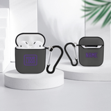 Custom Dark Grey Light Purple AirPods Case
