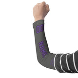 Custom Dark Grey Light Purple Arm Sleeve